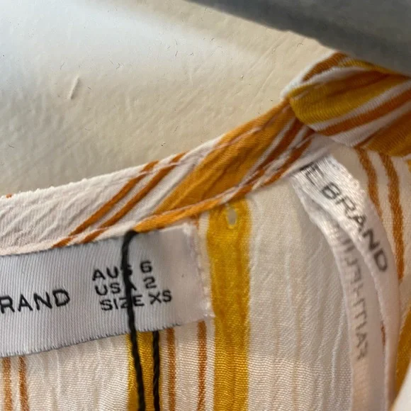 FAITHFUL the brand mattese jumpsuit azure strip sz XS - Picture 6 of 10